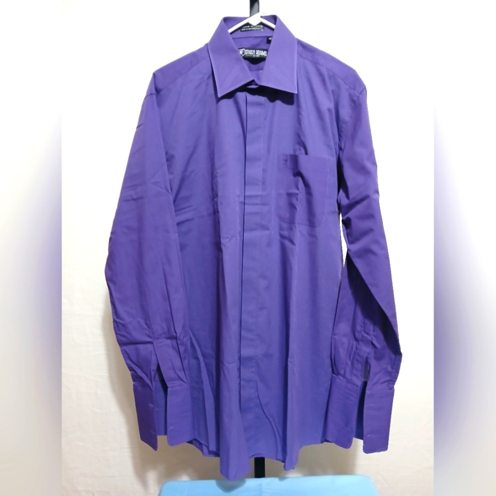 Stacy Adams Purple Men's Shirt
